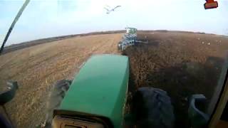 Cab View  John Deere 8310  Plowing [upl. by Noelani]