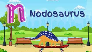 Dino ABC Fun Explore the Alphabet with Amazing Dinosaurs  KnowNGrowTV  ToddlerChild Learning [upl. by Aloin]