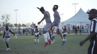 Pylon 7on7 Football Los Angeles CA 2021 Tournament TD Highlights [upl. by Amilah477]