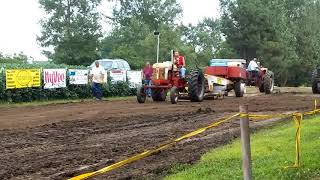 Case 400 gas tractor pulling late model 6500 July 2018 [upl. by Anil530]