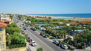 Marina di Pietrasanta seaside resort in Tuscany 4K [upl. by Ahsin]