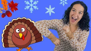 Thanksgiving Freeze Dance  Follow Along  Brain Break 🤩 [upl. by Scarface854]