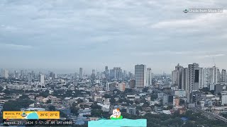 PHILIPPINES Live Camera Aug 25 2024 SUN Sunrise Weather CAM Manila 1200AM  Lofi [upl. by Naginnarb]