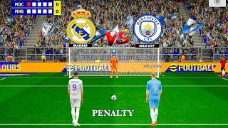 Real Madrid FC vs Man City Penalty Kick 🔥 Erling Haaland vs Kylian Mbappe 🥰 [upl. by Winshell]