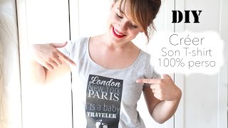 DIY  Créer son Tshirt personnalisé  Idée cadeau [upl. by Annadroj845]