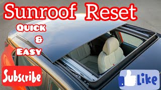 How to reset sunroof in just 1 minutes 👌 [upl. by Tab]