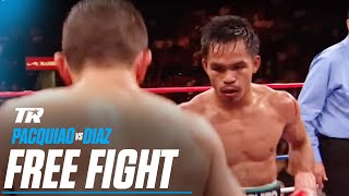 Manny Pacquiao vs David Diaz  FREE FIGHT [upl. by Summer]