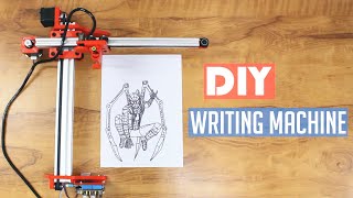 DIY Arduino Writing Drawing Machine  2D Pen Plotter [upl. by Aehta]