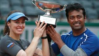 Leander Paes A Career Accomplishment with Martina Hingis [upl. by Allesor]