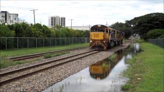 Australian Trains  Townsville Jetty Branch January 25th 2013 [upl. by Carney]