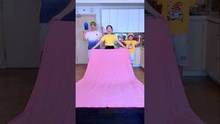 Blanket Covering Challenge Game Short Viral Familygames [upl. by Barri]