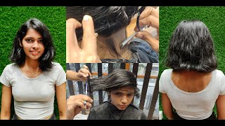 quotI want more Extreme short bob hair with nape clean  Pineapple Salon  Haircut 2024 [upl. by Janis]