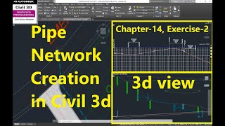 How to Create Pipe Network by Layout in AutoCAD Civil 3d  Pipe Network Creation in Civil 3d 2024 [upl. by Adahsar]