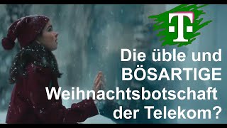 Satanische und tiefstaatliche Weihnachtswerbung der Telekom Flache Erde [upl. by Candide]