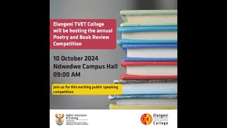 Elangeni TVET College Annual Poetry amp Book Review Competiton [upl. by Akenom909]