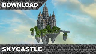 Minecraft Skycastle a floating medieval castle Tour amp Download [upl. by Noorah]