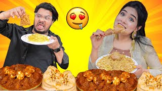 Indian Food Eating Challenge 🔥🤤 Chicken Biryani 🍗 Butter Chicken Butter Naan amp more [upl. by Nennarb]