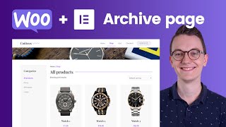 How to create a Product grid  Archive page with Categories  Elementor Woocommerce [upl. by Idihc]