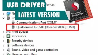 Instal Usb driver qualcom HS USB Qdloader 9008 windows 7810 3264bit [upl. by Otilrac]