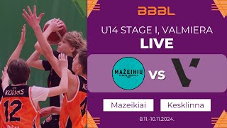 Mažeikiai 2011 vs Kesklinna KK 2011  BBBL Boys U14 [upl. by Nicol]