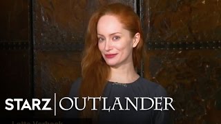 Outlander  Speak Outlander Lesson 4 Laoghaire and Geillis  STARZ [upl. by Rebmyk699]