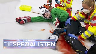 Schlittschuh im Bein Rätselhafter Unfall beim EishockeyTraining  Die Spezialisten  SAT1 [upl. by Donatelli]