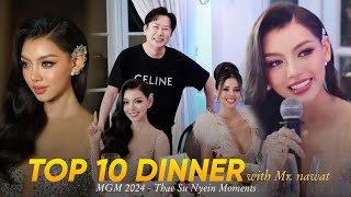 Top 10 Dinner with MRNAWAT president of MGI Thae Su Nyein Moments  𝗠𝗜𝗦𝗦 𝗚𝗥𝗔𝗡𝗗 𝗠𝗬𝗔𝗡𝗠𝗔𝗥 𝟮𝟬𝟮𝟰 [upl. by Othilie]