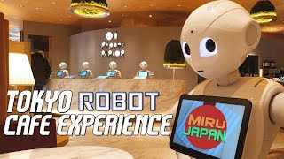 Pepper Parlor  Tokyo robot cafe experience J P [upl. by Ilrebmyk]