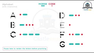 3 Practice Morse Code Letters with Sound  A to G Increasing speed [upl. by Carlene]