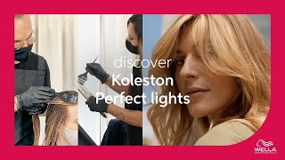 Koleston Perfect Lights Root Tint amp Highlighting Service  Wella Professionals [upl. by Adnirolc459]