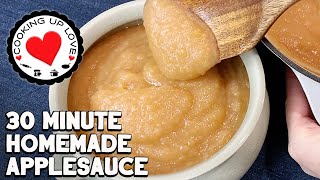 Easy Applesauce Recipe  How To Make Applesauce  Cooking Up Love [upl. by Hieronymus162]