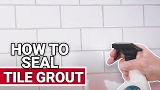 How To Seal Tile Grout  Ace Hardware [upl. by Wenn]