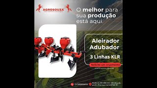 ADUBADOR ALEIRADOR KLR 3 LINHAS AGROSOUZA [upl. by Clementas]