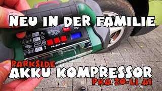 Ausprobiert Akku Kompressor 20 Volt PKA 20Li A1 von PARKSIDE® [upl. by Gonick]