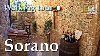 Sorano Tuscany Italy【Walking Tour】History in Subtitles  4K [upl. by Trelu638]