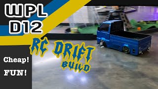 WPL D12 drift kei truck ドリフトコースで暴れ回る❓ Can cheap RC challenge a fullscale drift RC car [upl. by Gothurd]