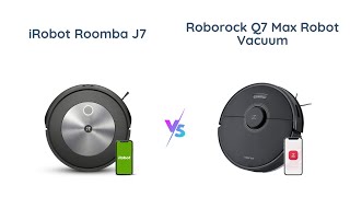 iRobot Roomba j7 vs Roborock Q7 Max 🤖💥 Comparison amp Review [upl. by Aihsenat]