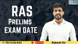 RAS 2024 PRELIMS EXAM DATE ANNOUNCEDI RAS NEW Vacancy 2024 tejcivils ras2024 rasexamdate prelims [upl. by Wexler379]