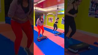 Stepper exercises exercise workout steppers shorts videos channel itishreemahari shuffle [upl. by Olegnalehcim]