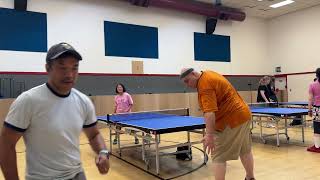 Ping pong games highlights at Davis TTC JUNE 22nd with Brenda [upl. by Selrac159]