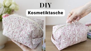 Quilt Kosmetiktasche mit Reißverschluss nähen für Anfänger [upl. by Mccomb]