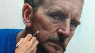 Oil Portrait Colour Glazing using an Airbrush and Acrylic Ink for Grisaille [upl. by Geehan810]