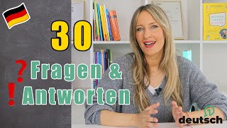 🇩🇪30 Fragen und Antworten im Alltag und Beruf [upl. by Phineas587]