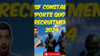 BSF GD Constable Sports Quota Recruitment 2024 bsfvacancy bsf [upl. by Romonda472]