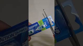 Oral B Cross Action Power Electric Toothbrush Replacement Head Unboxing [upl. by Bacchus231]