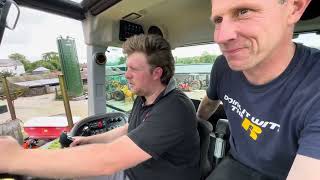 Farmer Phil tries out a JCB TM420 loader from RussellFastraxx [upl. by Oballa]