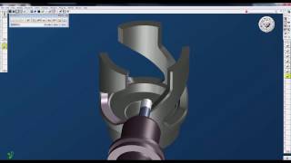 GibbsCAM 5Axis Machining [upl. by Yelad]