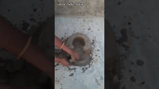 mitti chulha banane ka design primitive technology clay stove chulha mudstove [upl. by Grissel2]