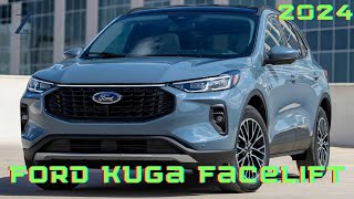 New Ford Kuga Facelift 2024  Compact Crossover SUV [upl. by Ynoyrb]