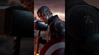 Captain America vs Hawkeye Shield vs Precision 🛡️🏹 mcu mcushorts captainamerica hawkeye shorts [upl. by Ayortal]